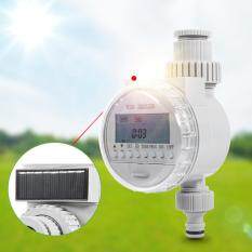 1Pc Solar Power Home Garden Auto Water Saving Irrigation Controller LCD DiSolar Power Home Garden Auto Water Saving Irrigation Controller LCD Digital