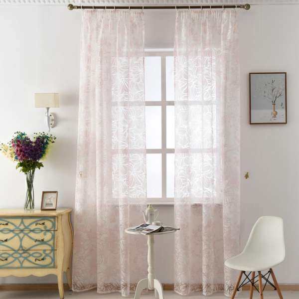 2 PCS 1.5x2.5m living decoration fabric  home blinds tulle curtain