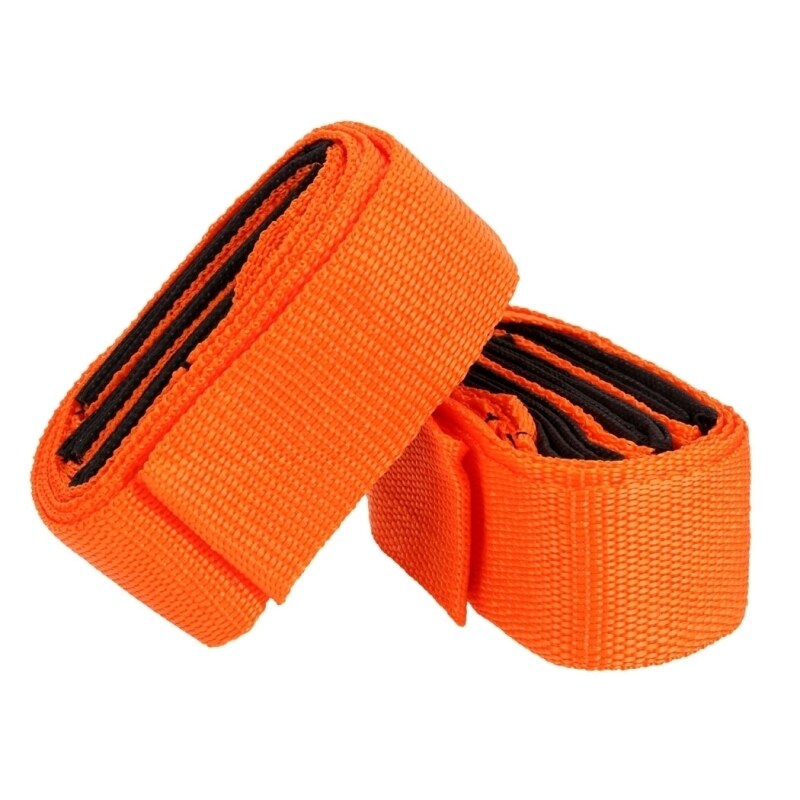2 Pcs Moving Straps Rope Belt Lifting Furniture Heavy Bulky (Orange)