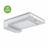 2 CHIẾC Năng lượng mặt trời 49 ĐÈN LED Cảm Biến Chuyển Động Ngoài Trời Chống Nước Sân Vườn An Ninh Đèn Ánh Sáng