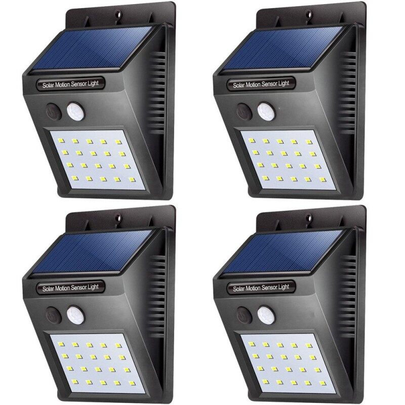 Outdoor Lighting For Lights S Brands Review 4 Pack 20 Led Solar Lights Outdoor Waterproof Powered Motion Sensor Light Wireless Security