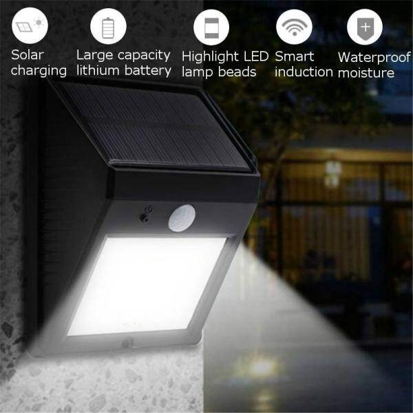 20 LED Solar Powered PIR Motion Sensor Wall Light Outdoor Garden Lamp Waterproof - intl