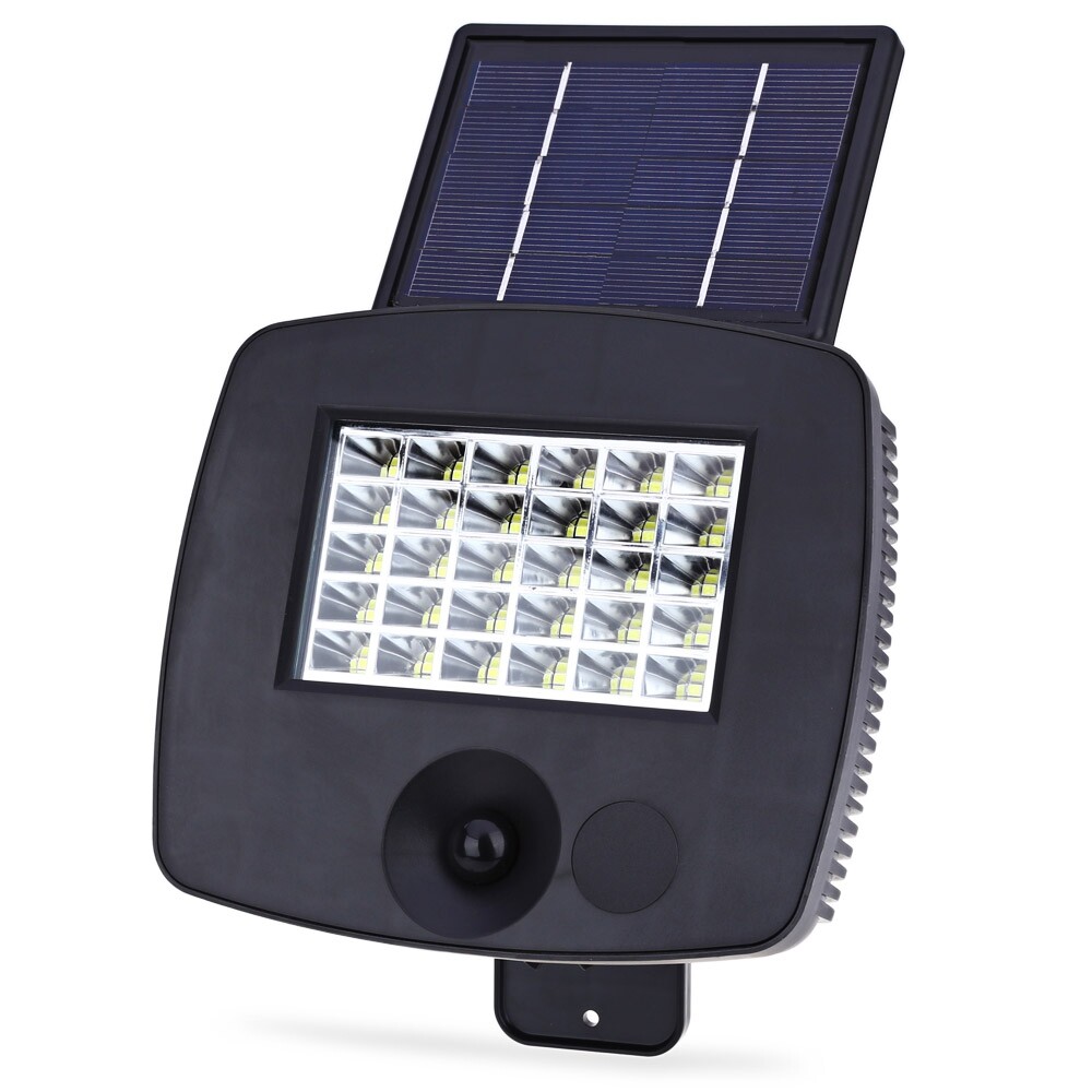 200LM 30 LEDs Solar Powered Wall Light Outdoor PIR Motion Sensor Lamp - intl