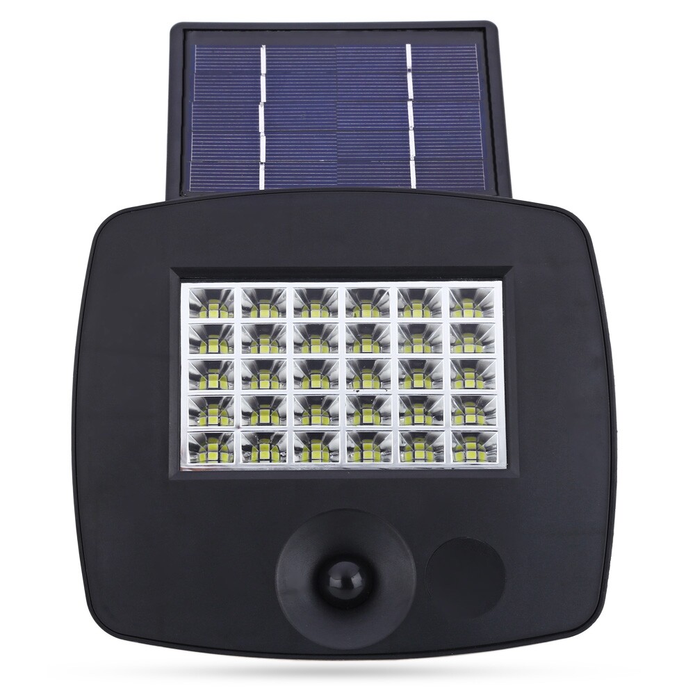 200LM 30 LEDs Solar Powered Wall Light Outdoor PIR Motion Sensor Lamp - intl