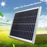 20W 18V PolyCrystalline Solar Panel Kit Module Battery Charger -3M Cable Clips