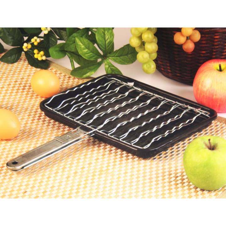 23 CM S/STEEL MULTI FUNCTION FOOD/FISH GRILL PAN 01408 Lazada