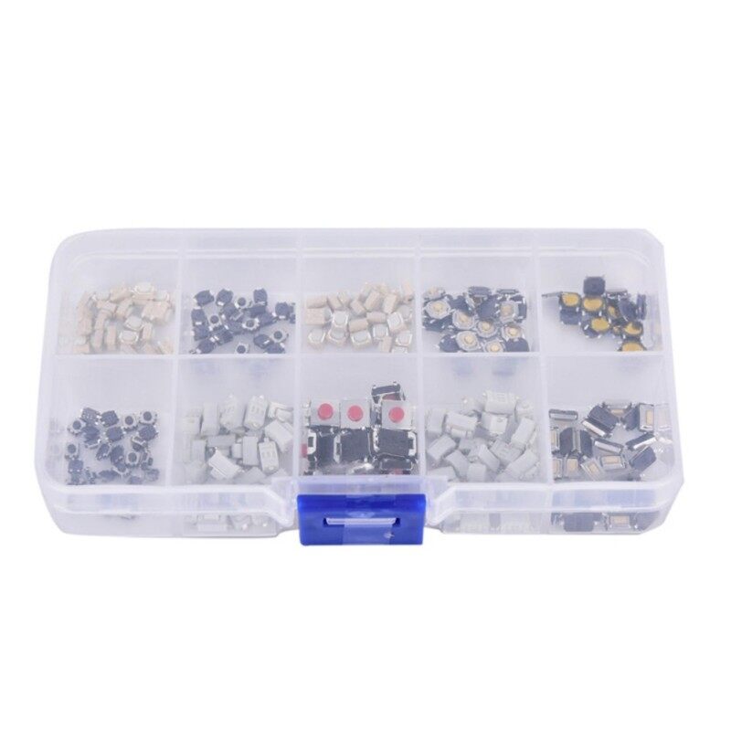 250pcs 10value tactile tact push button switch micro switch car remote control