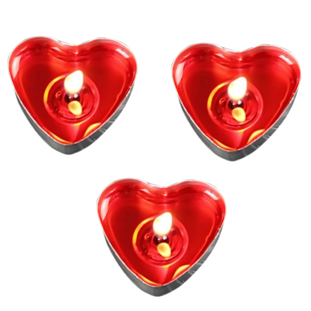 25pcs Heart Shape Vela Candle Birthday Wedding Party Home Decor Candles Candele Love Gift Velas Cumpleanos Bougie Anniversaire - intl