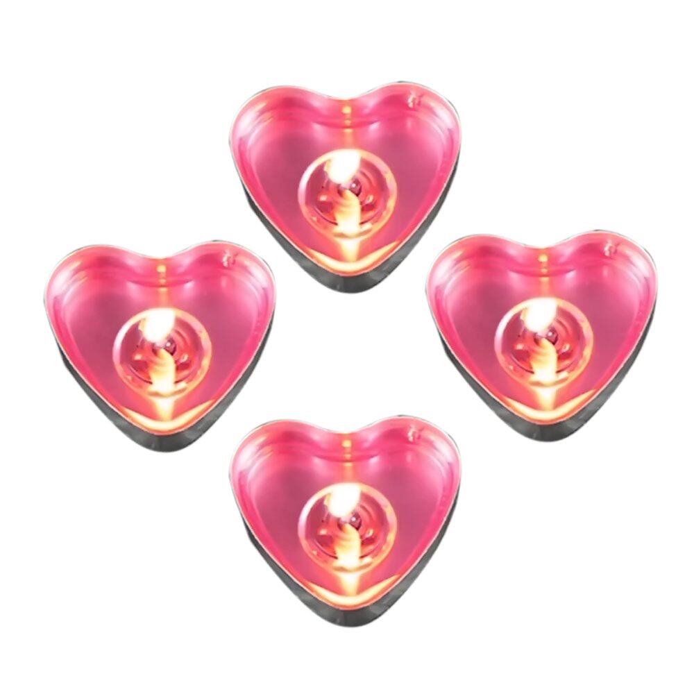 25pcs Heart Shape Vela Candle Birthday Wedding Party Home Decor Candles Candele Love Gift Velas Cumpleanos Bougie Anniversaire - intl