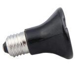 25W 85mm Mini Black Ceramic Heat Infrared Lamp Bulb