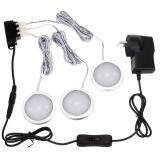 27 LED Under Cabinet Kitchen Lighting 510lm 6000K Closet Puck Lights + AU Plug (Warm white)