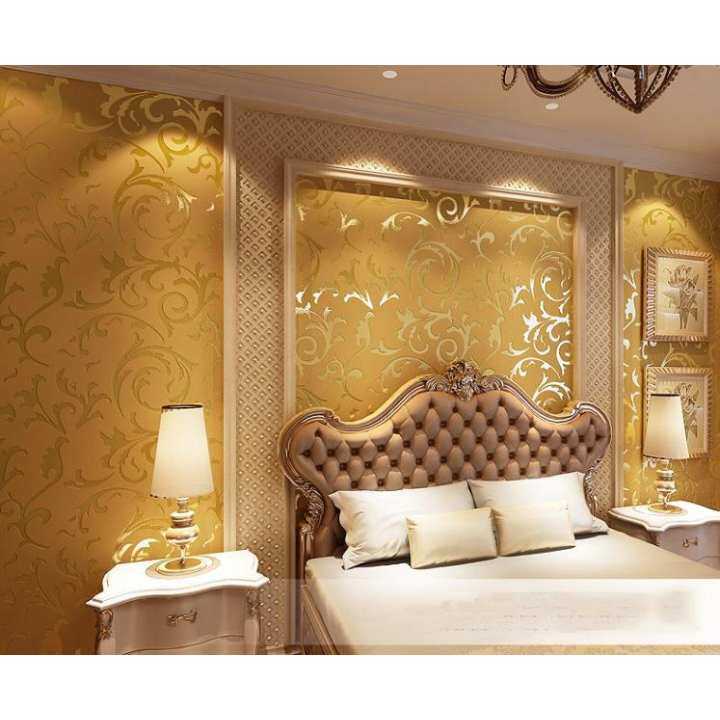 2Cool Wallpaper Modern Metallic Luster Mirror TV Wall Living Room Background Wall Luxury Design 3D Wall Paper Non-woven Wall Sticker for Home Decor 10m