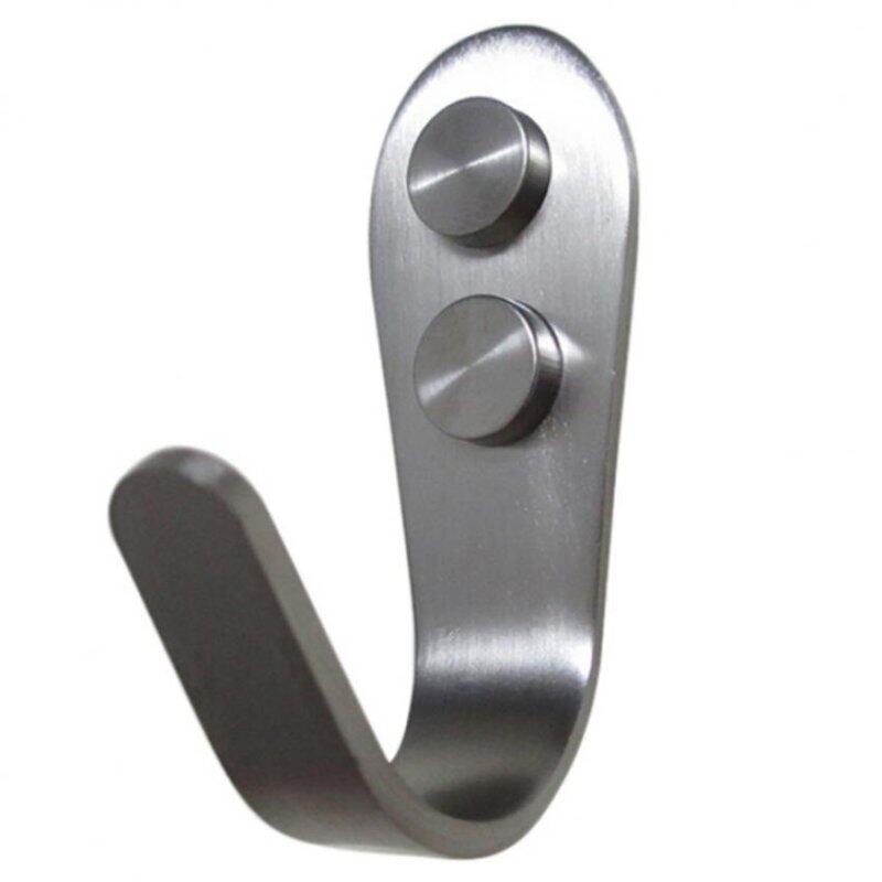 2pcs Door Hook Stainless Kitchen Cabinet Clothes Hanger Organizer Holde 7-2 3.0cm (Intl)