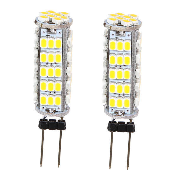 2PCS G4 68 SMD 3020 LED Cabinet Lamp for Decoration(White)