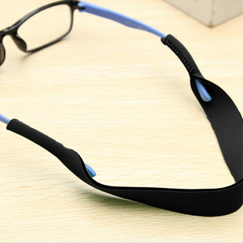 2pcs Glasses Strap Neck Cord Sports Sunglasses Rope Band Holder Eyeglasses String Black
