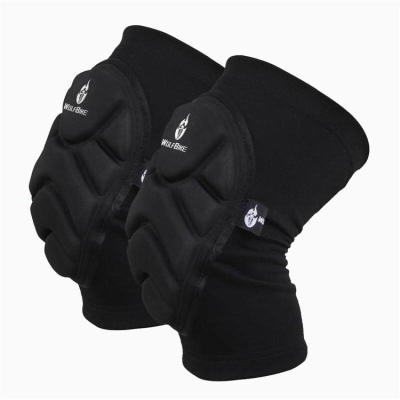 2pcs Kneepad Skiing Goalkeeper Soccer Football Volleyball Extreme Sports knee pads Protect Cycling Knee Protector - Size L