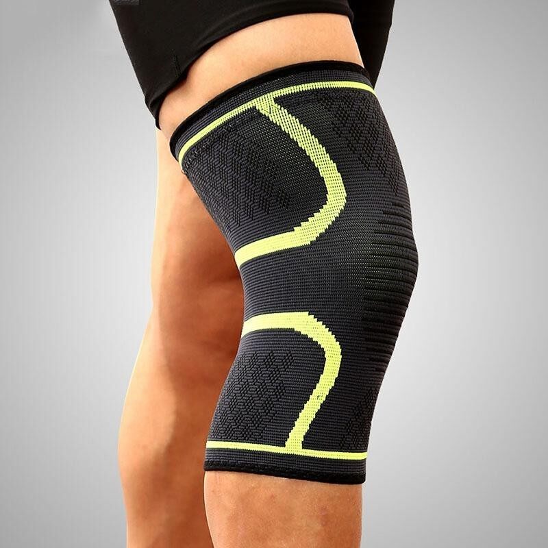 2PCS/Pair Fitness Running Cycling Knee Support Braces Elastic Nylon Sport Compression Knee Pad Sleeve for Basketball Volleyball Suitable for leg circumference: 42-47cm