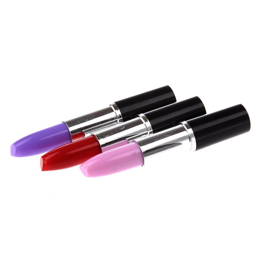 3 In 1 Lipstik Bentuk Ballpoint Pena Lucu Dame Favorit Alat Tulis Kantor-Internasional