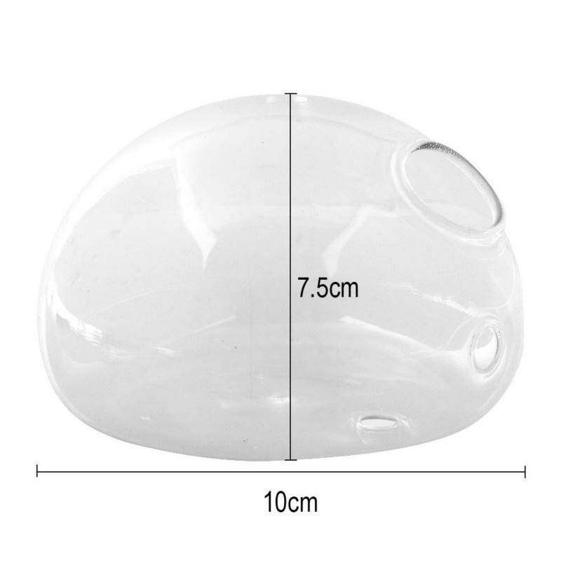 Catwalk 3 Pcs Semicircular Wall Hanging Glass Vase Hydroponic Terrarium Fish Tank Plant Flower Vases