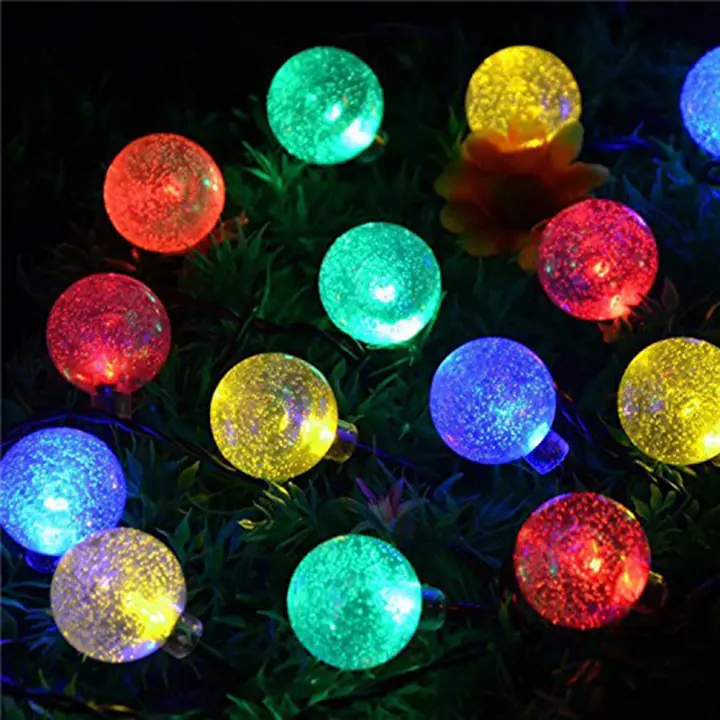 Solar Light Jt 30 Led Crystal Ball Solar Powered Outdoor String