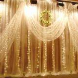 300LED Window Curtain Icicle Lights String Fairy Light Wedding Party Home Garden # Warm light