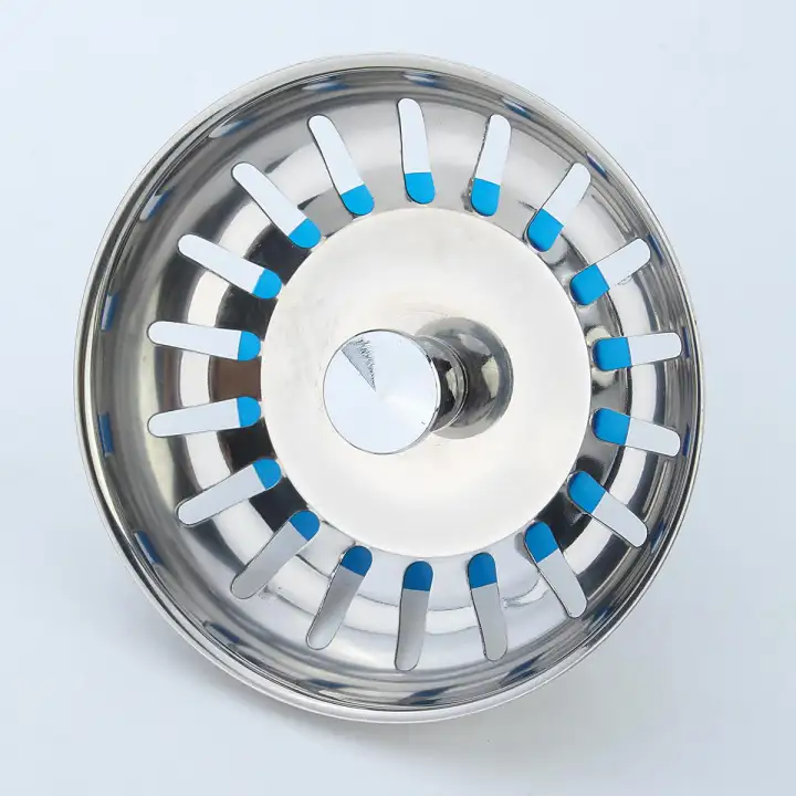 304 Stainless Steel Kitchen Sink Strainer Stopper Waste Plug Sink