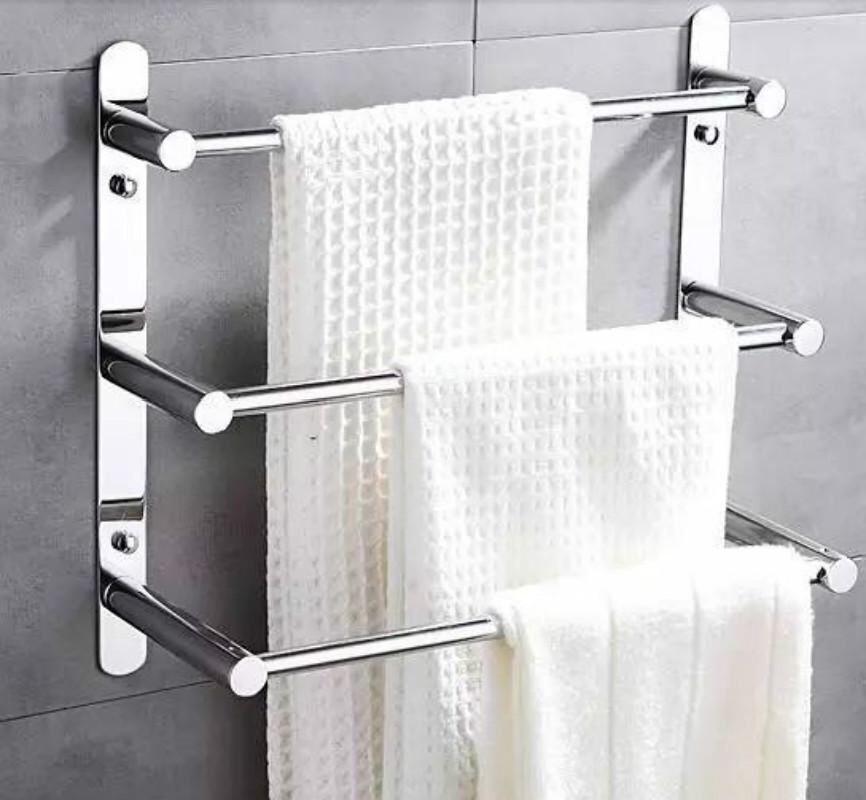 Top Bathroom Shelves Bath Racks Lazada 304 Stainless Steel Towel Ladder Modern Rack Bars Bathroom 3 Layers
