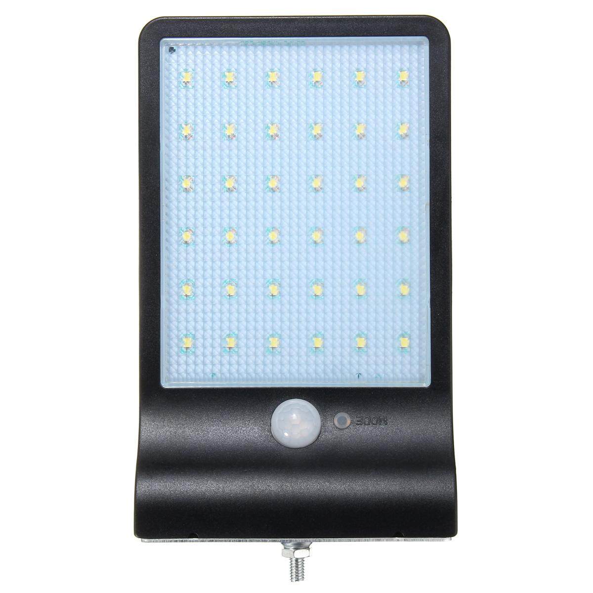 36-LED Solar Powered Motion Sensor Garden Security Lamp Outdoor Waterproof Light Black - intl