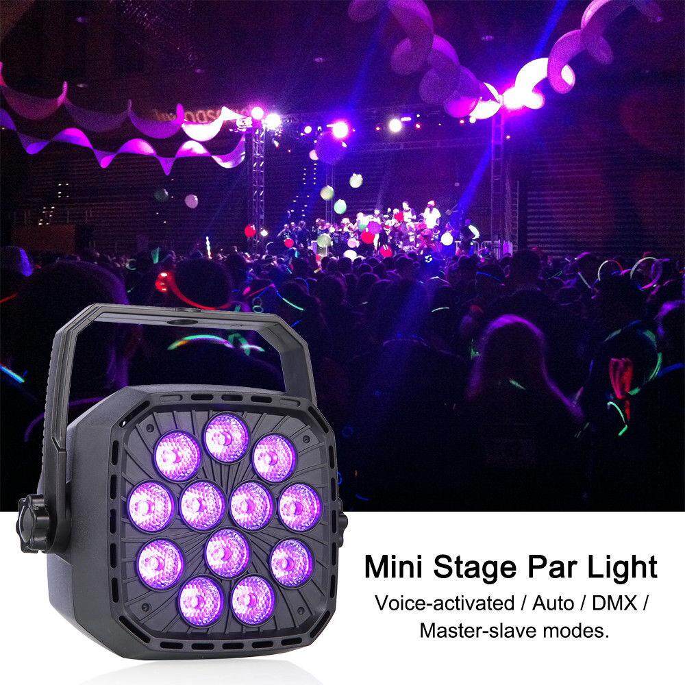 36W Par Bühne Licht 12 LEDs UV Bar Party IR Fernbedienung Auto DMX Schwarzlicht - intl