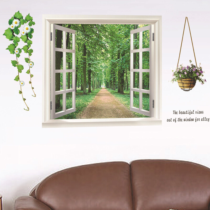 3d Vas Bunga Model Stiker Dinding Rumah Stiker Pvc Mural 