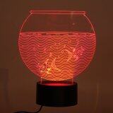 3D Fish Tank LED Night Light 7 Colors Changing Touch Switch Table Lamp Xmas Gift