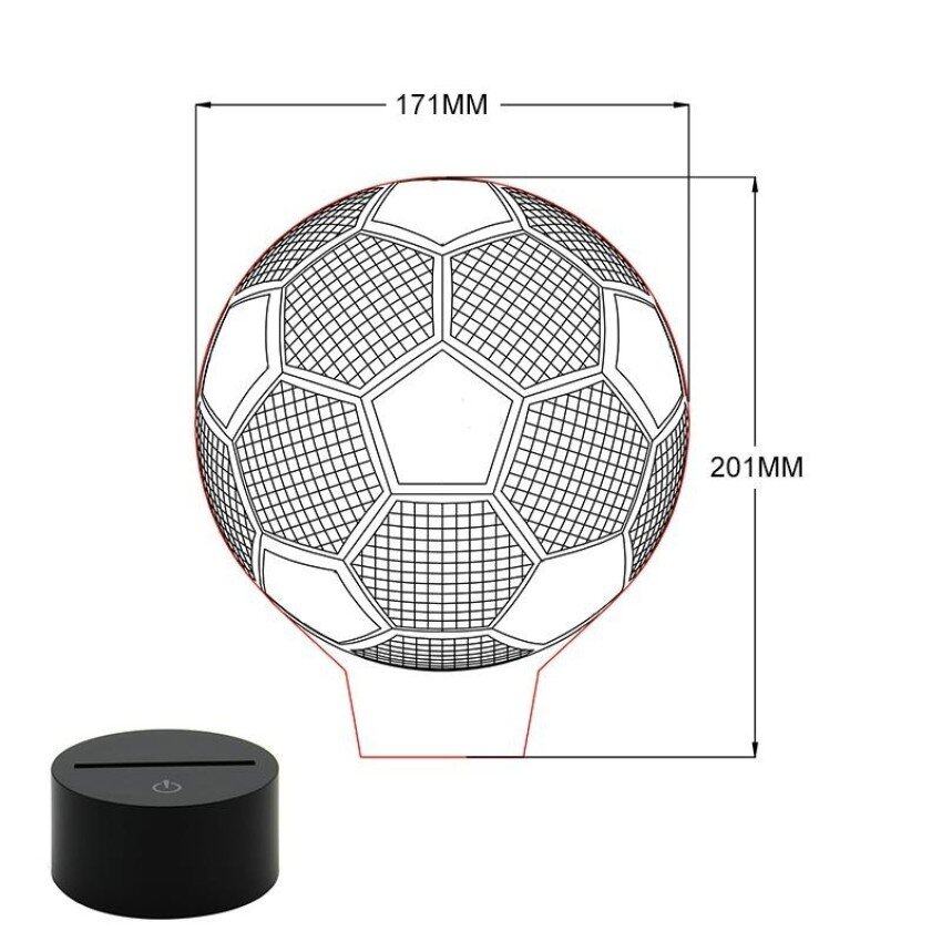 Led Lighting For Lamps S Brands Review In 3d Football Illusion Night Light Novelty 7 Colors Led Table Lamp Kids Bedside Decoration Color