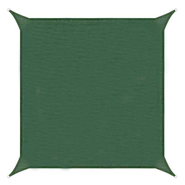 3mx3m Square 90% UV Block Sun Shade Sail Garden Patio Awning Canopy Sunscreen Dark Green