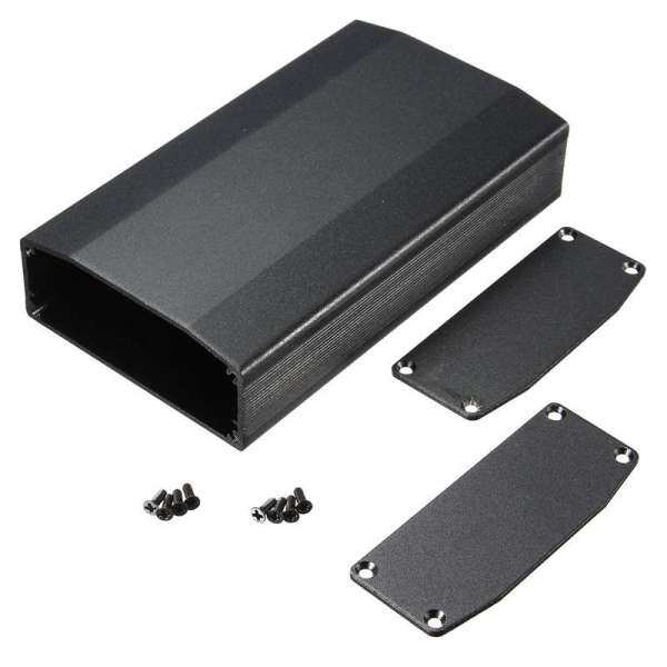 3PCS Aluminum Box Circuit Board Enclosure Case Project Electronic DIY 110*64*25.5MM Black - intl