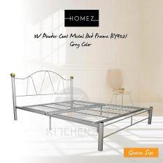 Home Beds At Best Price In Malaysia Www Lazada My 3v Powder Coat Metal Bed Frame By9021 Queen Size Grey