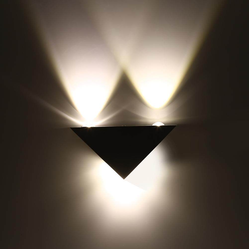 3W LED Aluminum Triangle Wall Lamp Modern Home Decoration Light Warm White - intl