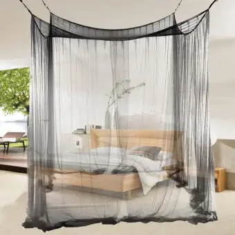4 Corner Bed Netting Canopy Mosquito Net For Queen King Sized Bed