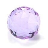 40mm Chandelier Suncatcher Glass Crystal Hanging Faceted Ball Prism Drop Pendant Purple