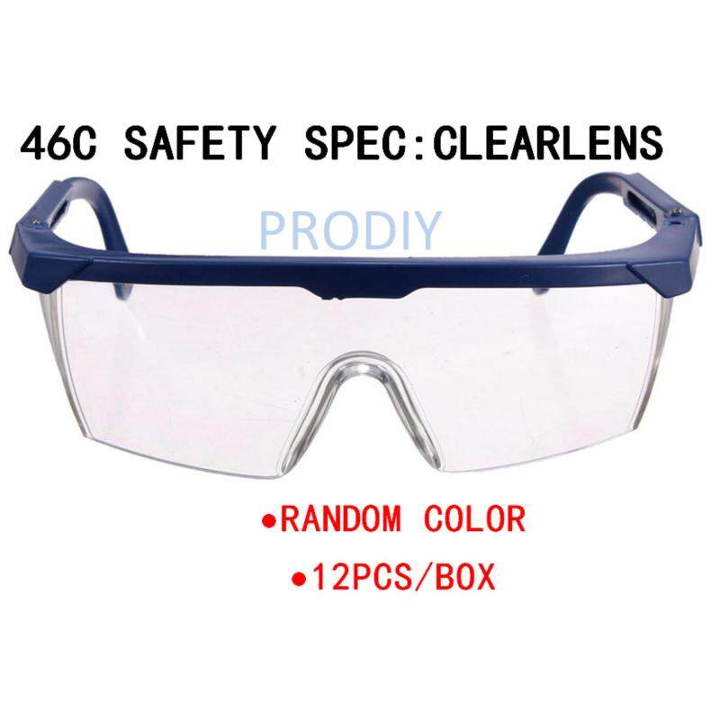46C 12PCS SAFETY SPEC CLEARLENS (RANDOM COLOR), 46C 12PCS EYE PROTECTION CLEARLENS (RANDOM COLOR)