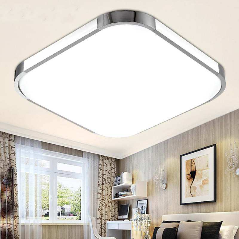 Catwalk LED Square Ceiling Down Light Bedroom Living Room Lamp Surface Mount # White light 48W