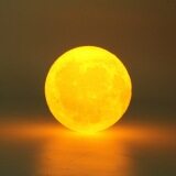 4inch Moon 3D LED Night Light Bulb USB Rechargeable Table Desk Lamp Decor with Box