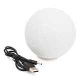 4inch Moon 3D LED Night Light Bulb USB Rechargeable Table Desk Lamp Decor with Box