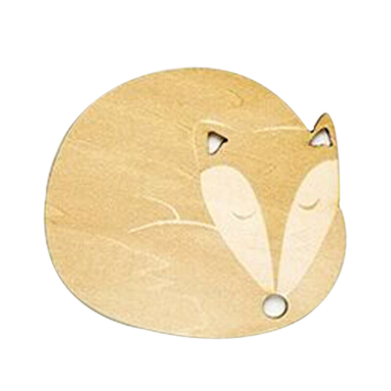 4pcs Cat Fox Dog Deer Caved Wooden Cup Coaster Heat Insulated Pad Placemat Tablemat Kitchen Accessories Table Mat Posavasos - intl