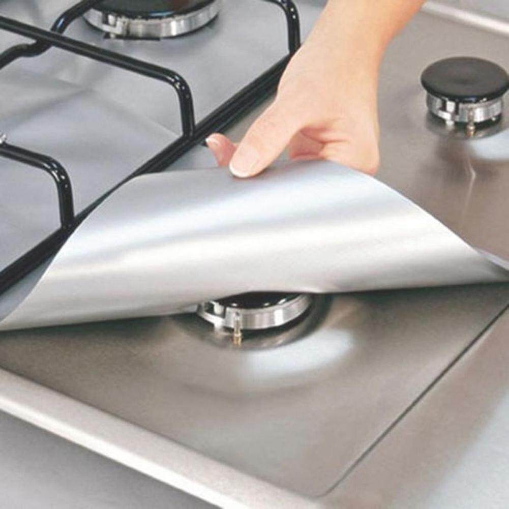 Newlifestyle 4PCs Cooking Kitchen Clean Protector Silver - intl(Black)