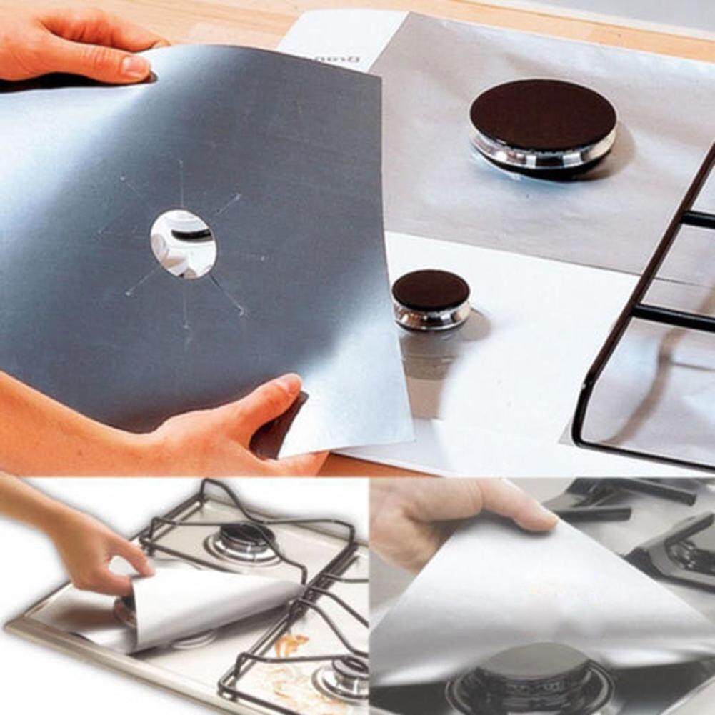 Newlifestyle 4PCs Cooking Kitchen Clean Protector Silver - intl(Black)