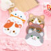 4pcs Creative Cute Cartoon Kawaii Animals Cat Kitty Pot Bowl heat Insulation Non-slip Pad Cup Holder Mat kitchen Accessory - intl