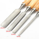 4Pcs Home Carving Set Wood Gouge Chisel Woodworking Tool Tools Handle Hand DIY