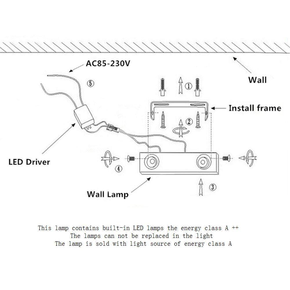 4W LED Up/Down Wall Sconce Light Fixture Hall Aisle Parlor Modern Lamp New - intl