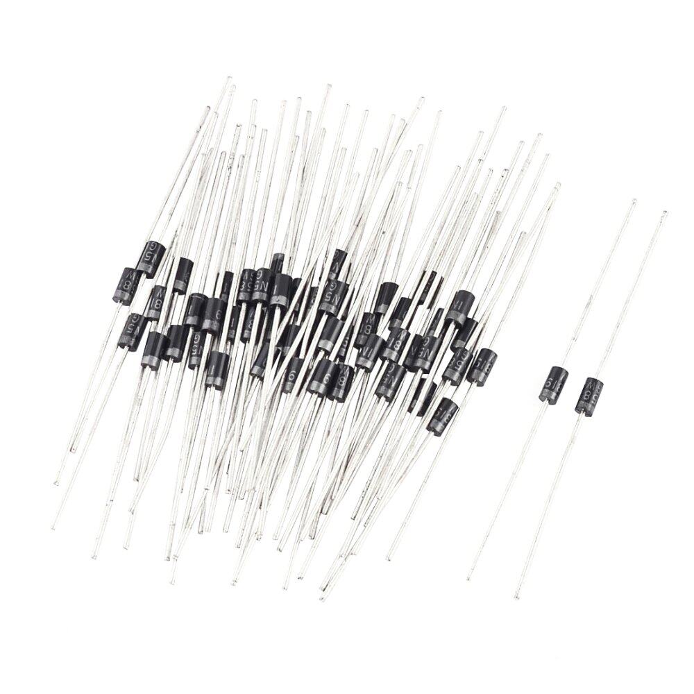 50 Pcs Aksial Leaded IN5819 Schottky Dioda 1A 80 V-Internasional