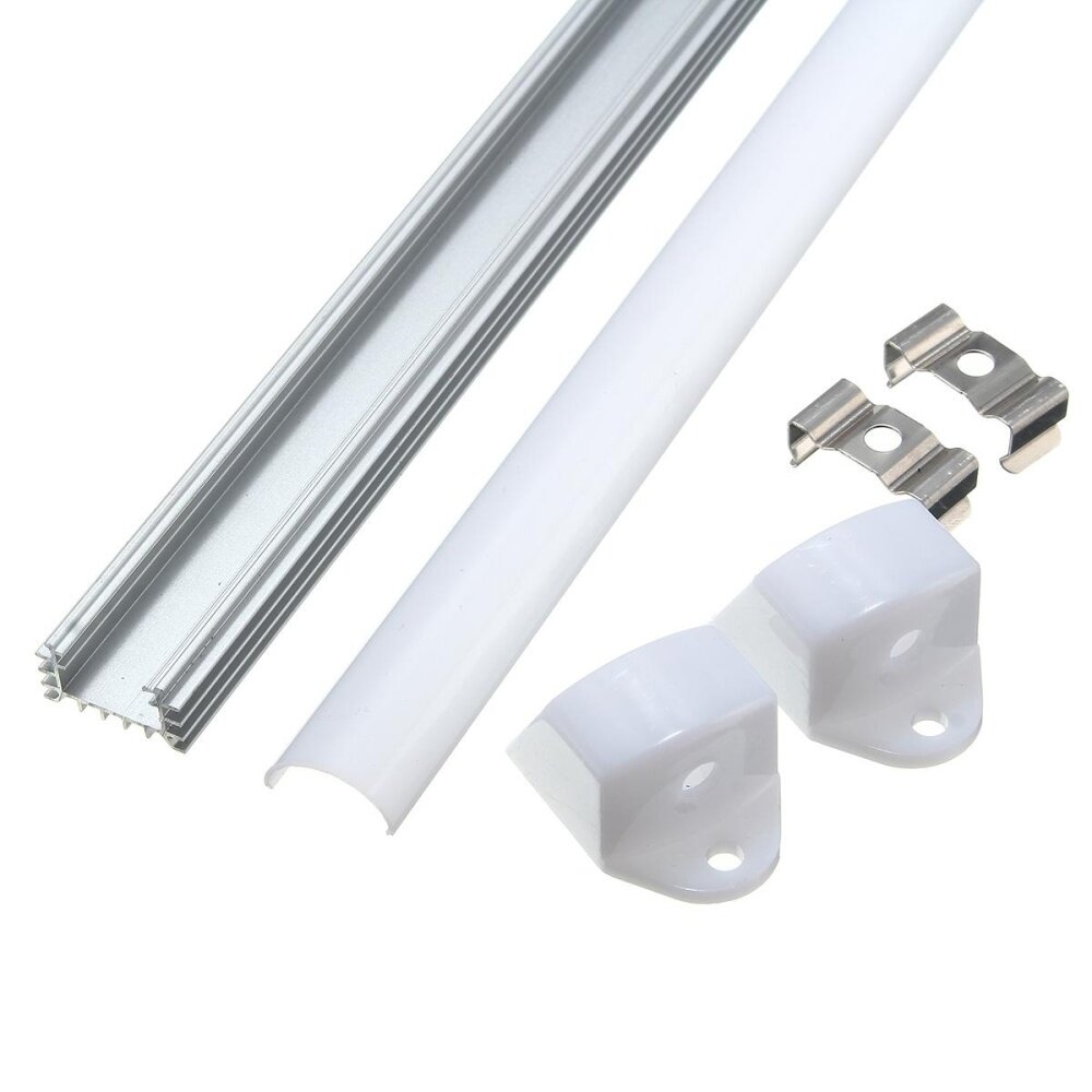 50cm U Style Aluminium Channel Holder LED Strip Light Bar Under Cabinet Lamp #3 - intl